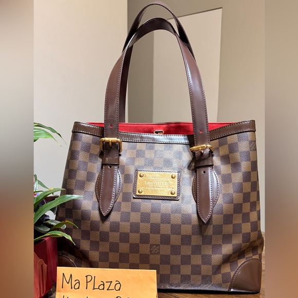 Louis Vuitton Handbags - Louis Vuitton Hampstead Dark Brown Checkered Tote